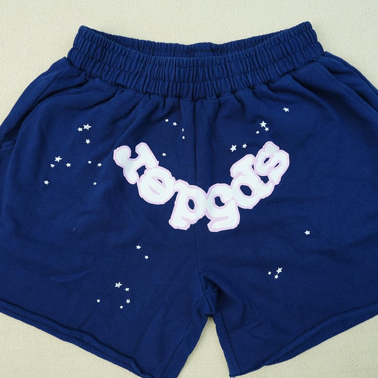 Sp5der 0G Web Logo Sweat Short Navy - 9
