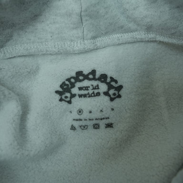 Sp5der Arach NY Phobia Hoodie Ash Grey - 15