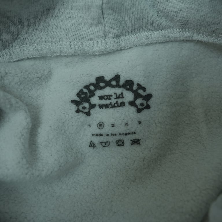 Sp5der Arach NY Phobia Hoodie Ash Grey - 16