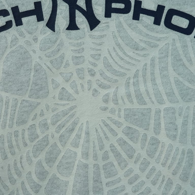 Sp5der Arach NY Phobia Hoodie Ash Grey - 17