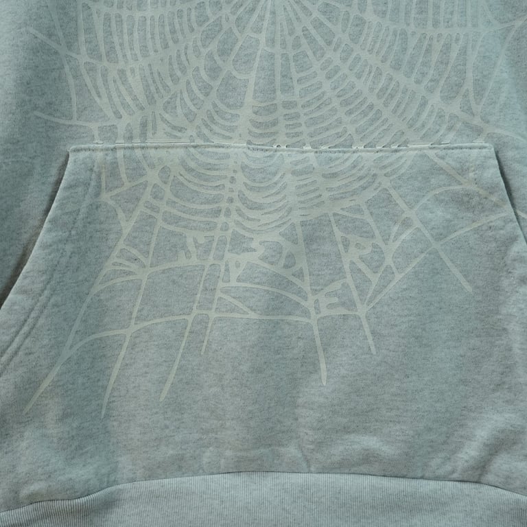 Sp5der Arach NY Phobia Hoodie Ash Grey - 18