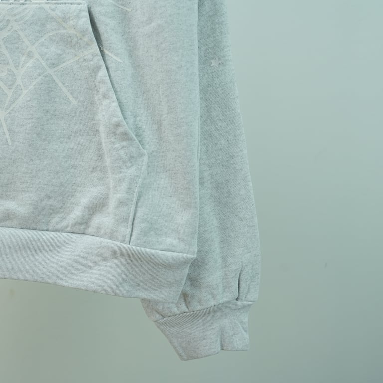 Sp5der Arach NY Phobia Hoodie Ash Grey - 19