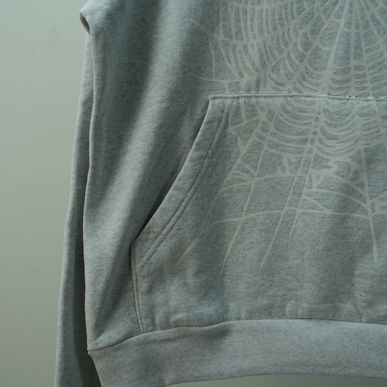 Sp5der Arach NY Phobia Hoodie Ash Grey - 22