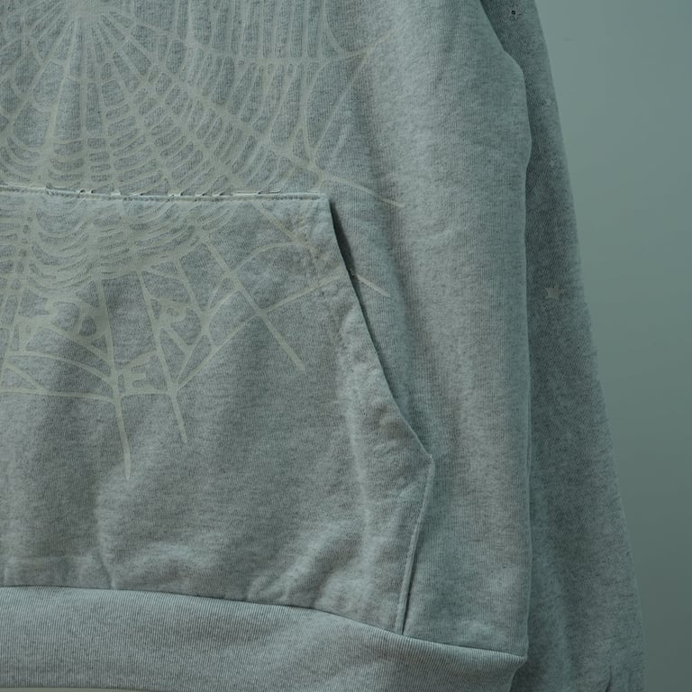 Sp5der Arach NY Phobia Hoodie Ash Grey - 25