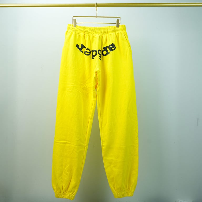 Sp5der Legacy Sweatpants Yellow - 6