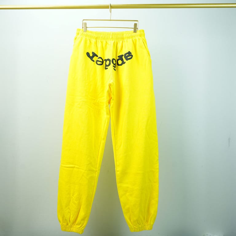 Sp5der Legacy Sweatpants Yellow - 7