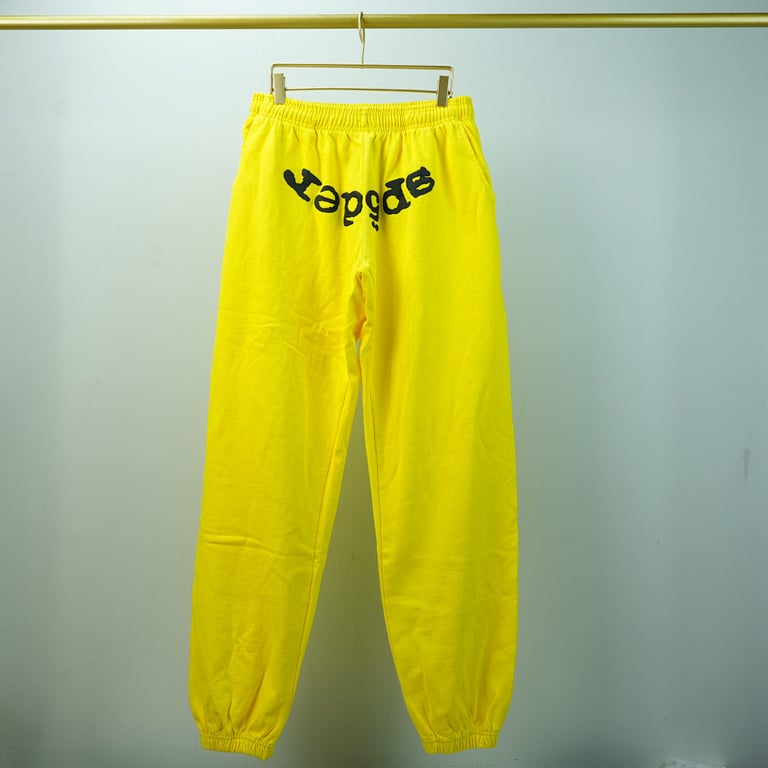 Sp5der Legacy Sweatpants Yellow - 9