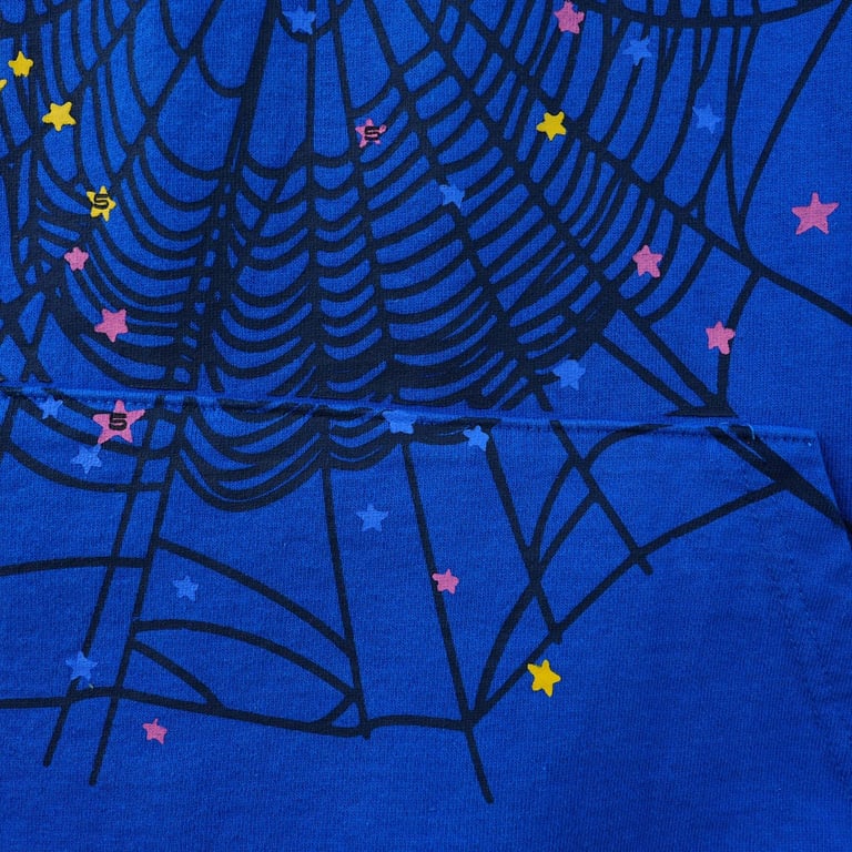 Sp5der TC Hoodie Blue - 13