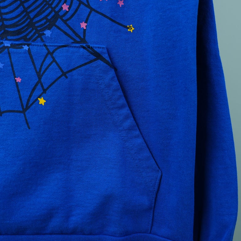 Sp5der TC Hoodie Blue - 14