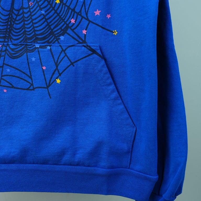 Sp5der TC Hoodie Blue - 16