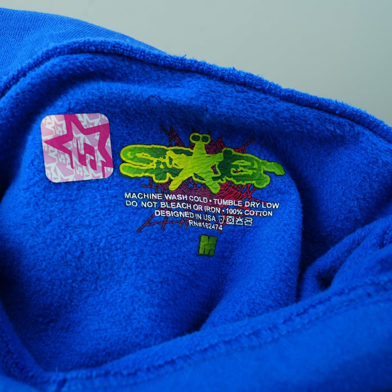 Sp5der TC Hoodie Blue - 17