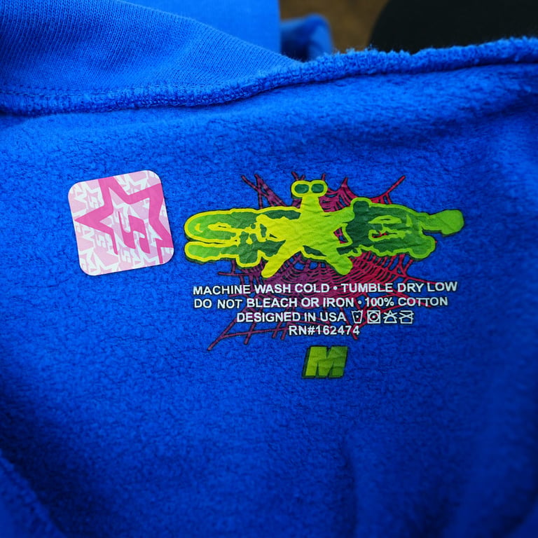 Sp5der TC Hoodie Blue - 19