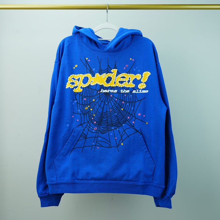 Sp5der TC Hoodie Blue - 4