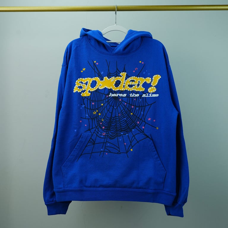 Sp5der TC Hoodie Blue - 5