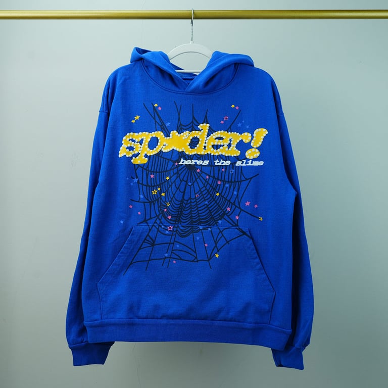 Sp5der TC Hoodie Blue - 6