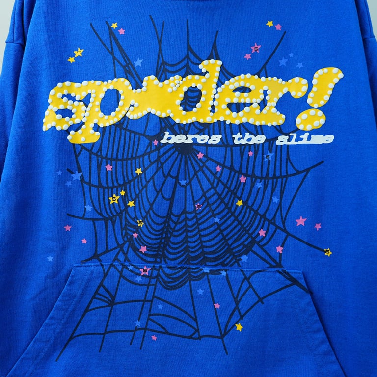 Sp5der TC Hoodie Blue - 7