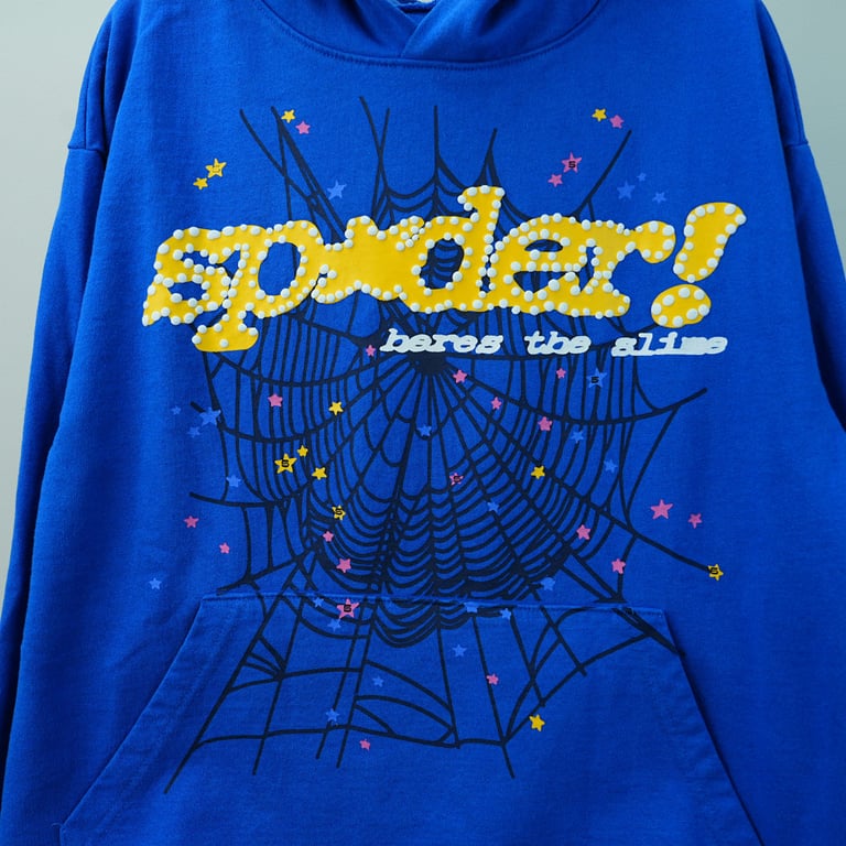 Sp5der TC Hoodie Blue - 8