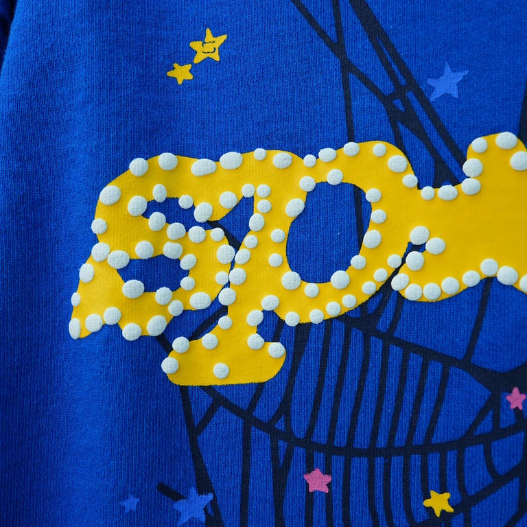 Sp5der TC Hoodie Blue - 9