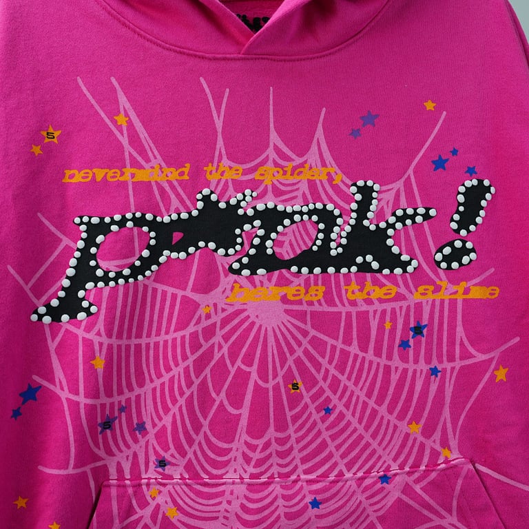 Sp5der P*NK Hoodie Pink - 11