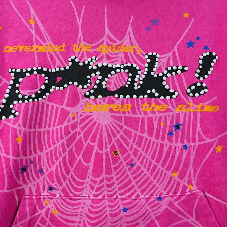 Sp5der P*NK Hoodie Pink - 12
