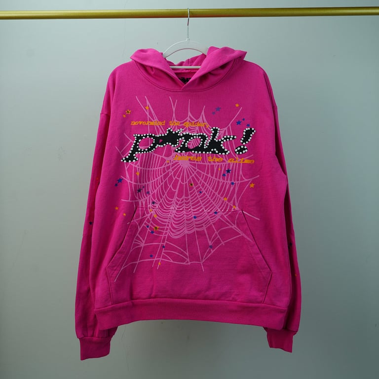 Sp5der P*NK Hoodie Pink - 7