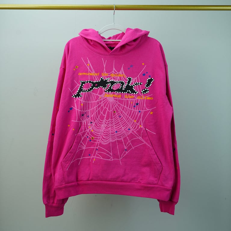 Sp5der P*NK Hoodie Pink - 8