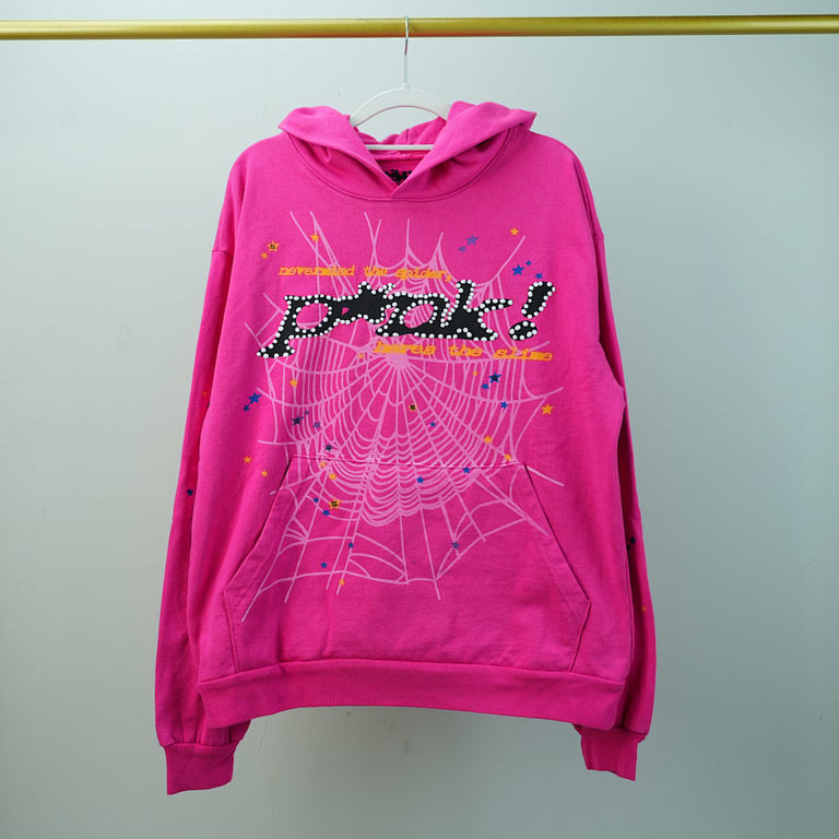 Sp5der P*NK Hoodie Pink - 9