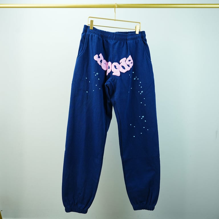 Sp5der 0G Web Sweatpants Navy - 4