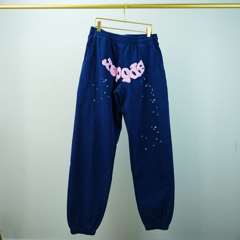 Sp5der 0G Web Sweatpants Navy - 5