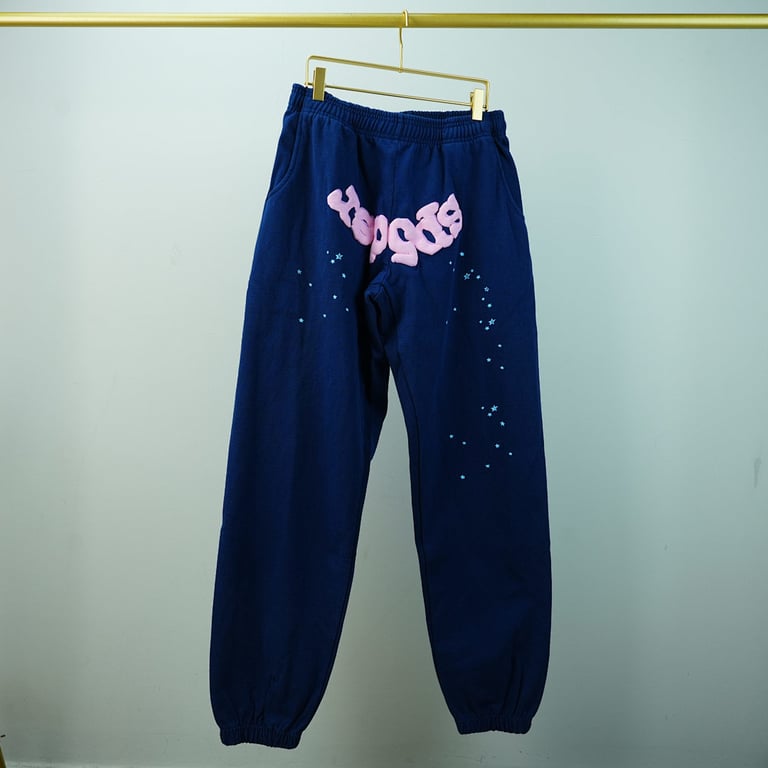 Sp5der 0G Web Sweatpants Navy - 6