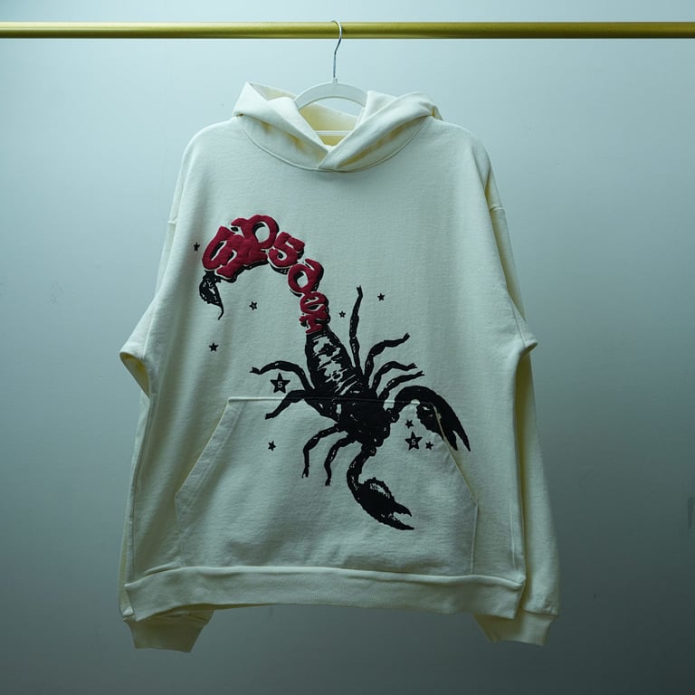 MTS x Sp5der Scorpion Hoodie Cream - 14