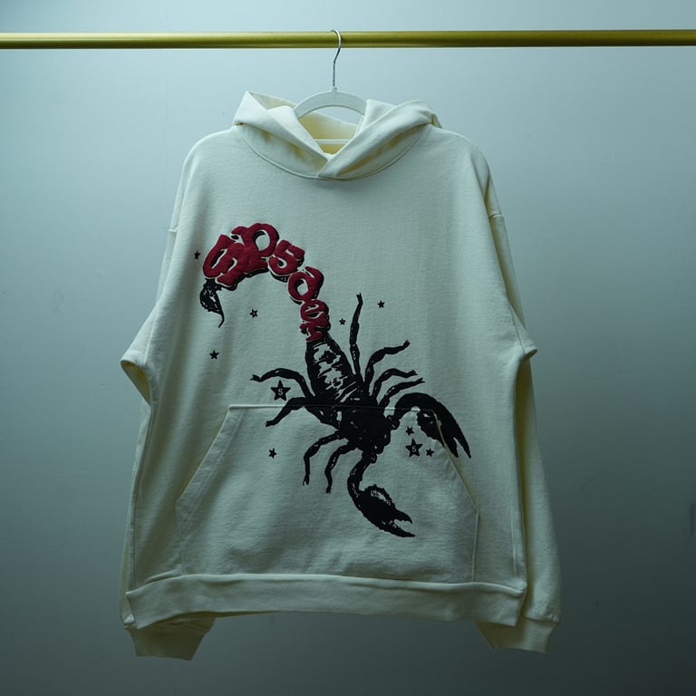MTS x Sp5der Scorpion Hoodie Cream - 15