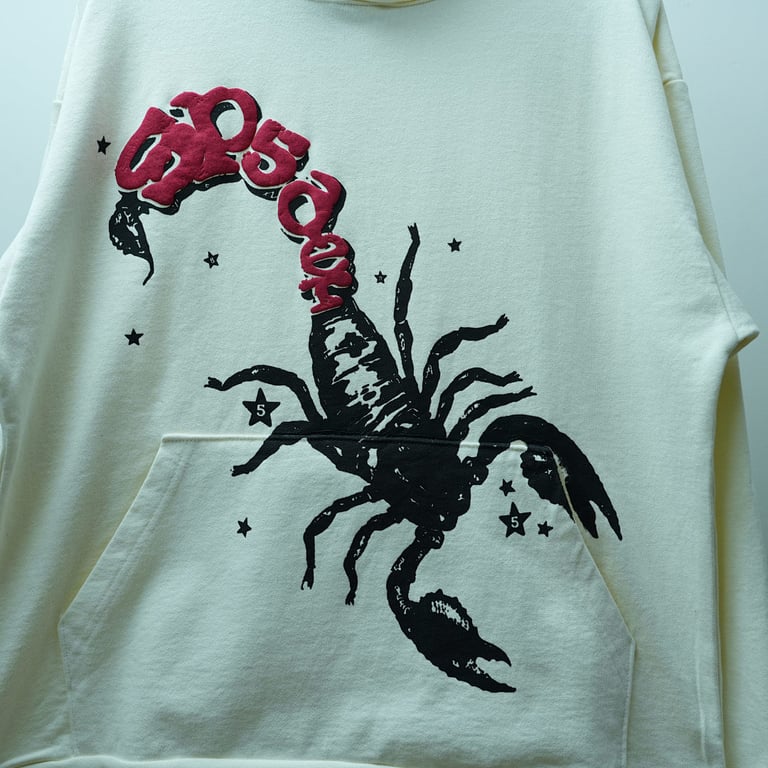 MTS x Sp5der Scorpion Hoodie Cream - 16