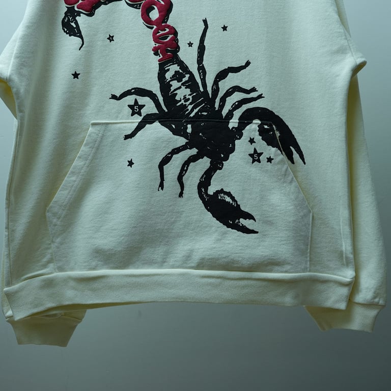 MTS x Sp5der Scorpion Hoodie Cream - 19