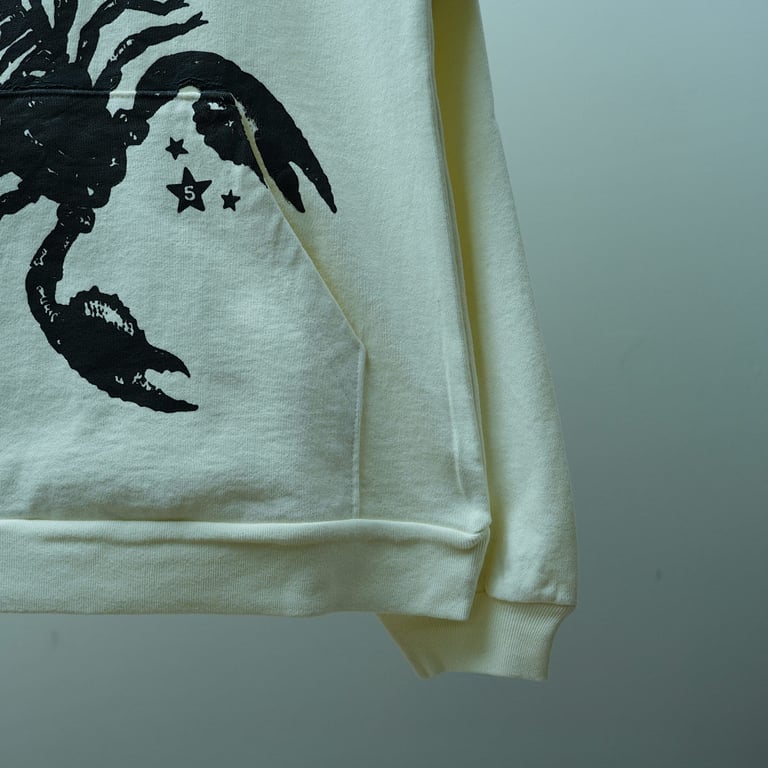 MTS x Sp5der Scorpion Hoodie Cream - 27
