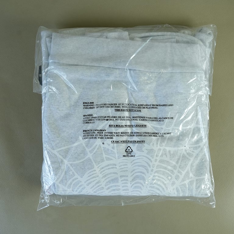 Sp5der OG Web Hoodie Heather Grey - 3