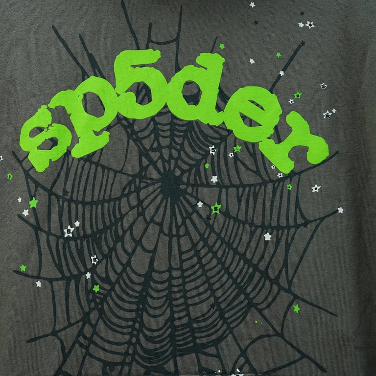 Sp5der Wait Web Hoodie Slate Grey - 12
