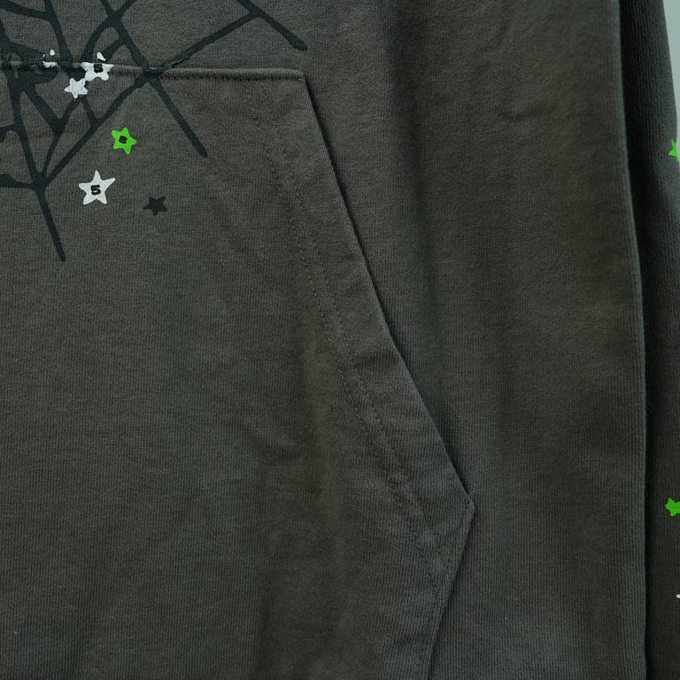 Sp5der Wait Web Hoodie Slate Grey - 14