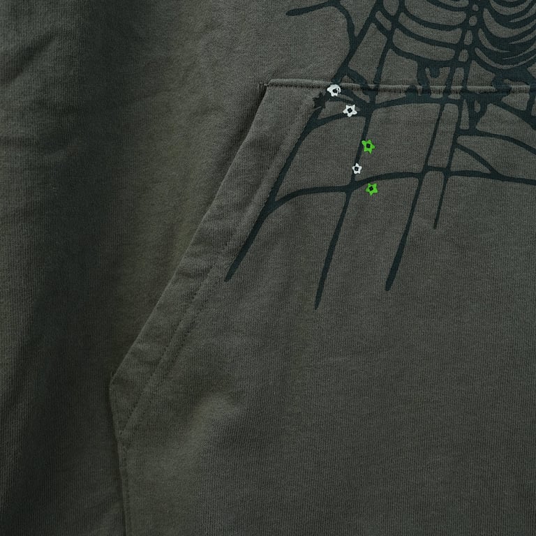 Sp5der Wait Web Hoodie Slate Grey - 15