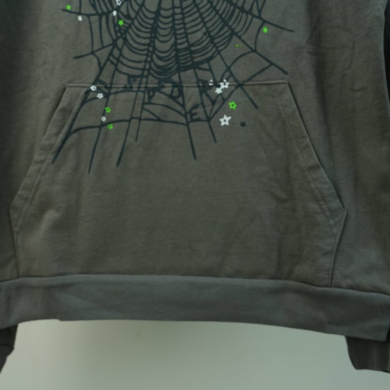 Sp5der Wait Web Hoodie Slate Grey - 16