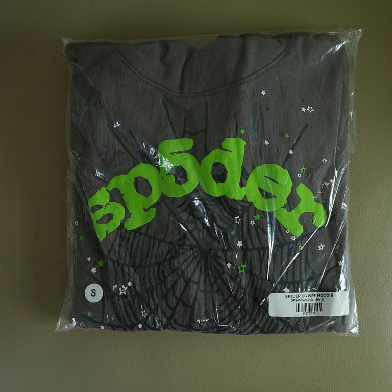 Sp5der Wait Web Hoodie Slate Grey - 22