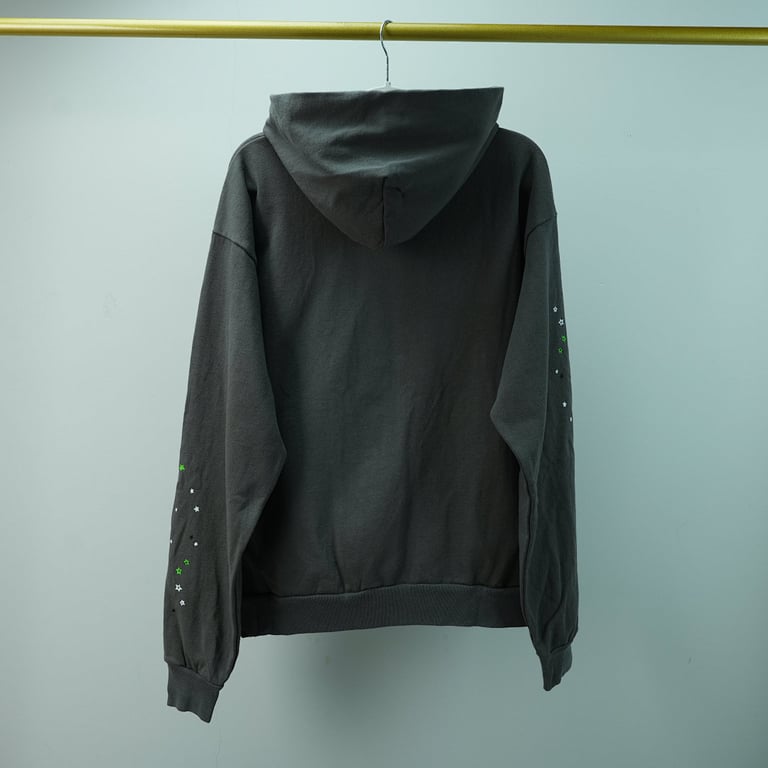 Sp5der Wait Web Hoodie Slate Grey - 28
