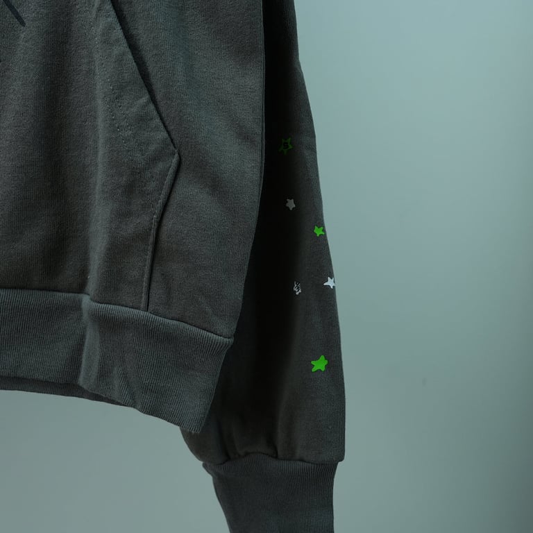 Sp5der Wait Web Hoodie Slate Grey - 30