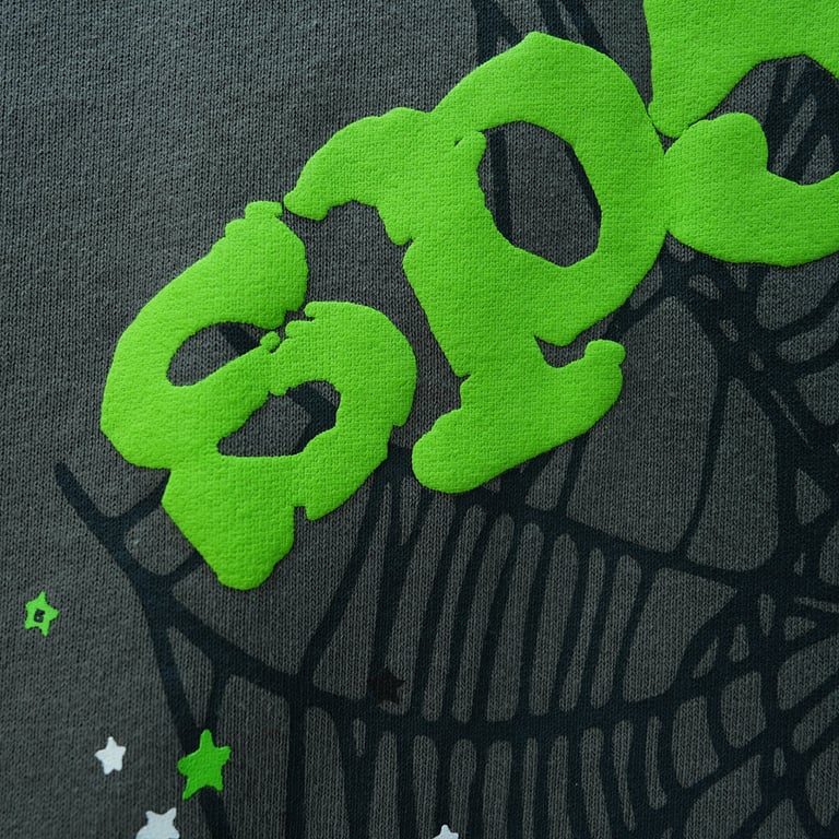 Sp5der Wait Web Hoodie Slate Grey - 31