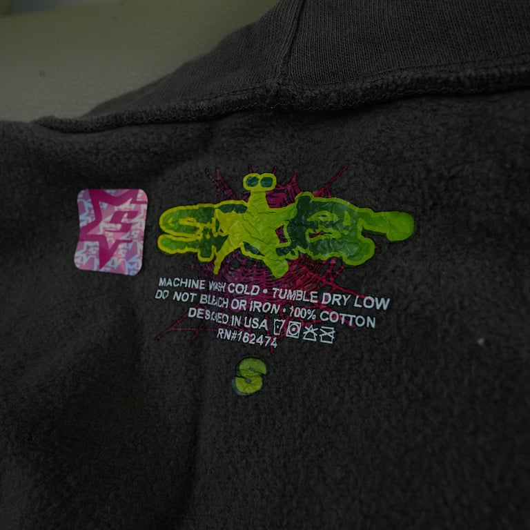 Sp5der Wait Web Hoodie Slate Grey - 41