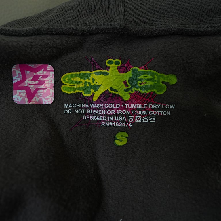 Sp5der Wait Web Hoodie Slate Grey - 43