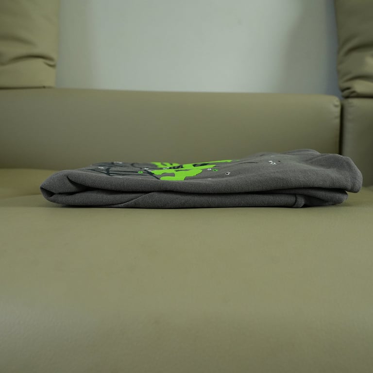 Sp5der Wait Web Hoodie Slate Grey - 45