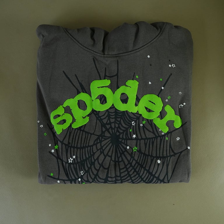Sp5der Wait Web Hoodie Slate Grey - 46