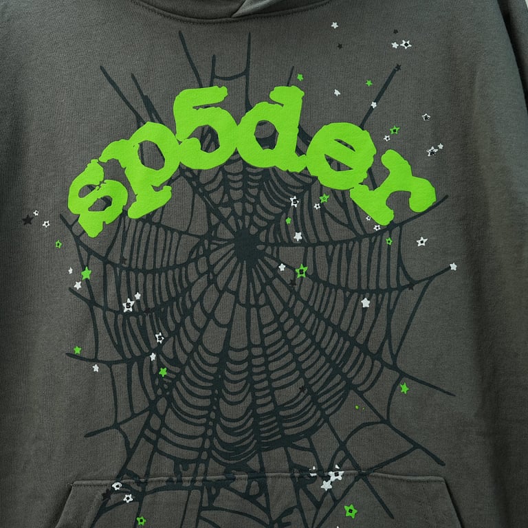 Sp5der Wait Web Hoodie Slate Grey - 6
