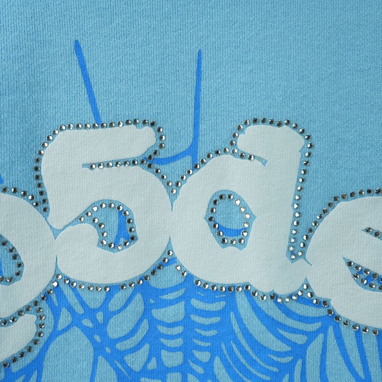 Sp5der Web Hoodie Sky Blue - 12